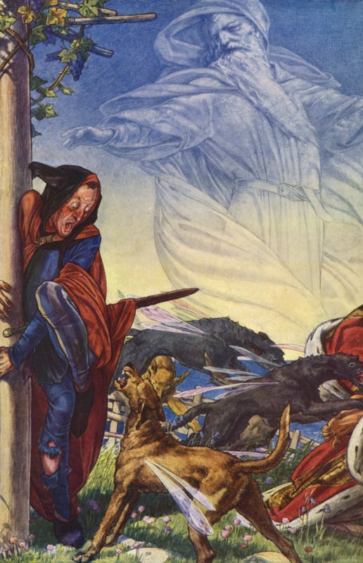 William Shakespeare: A vihar, IV. felvonás, 1. jelenet (színes litó) alkotó: Paul Vincent Woodroffe