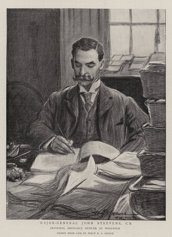 John Steevens vezérőrnagy, CB alkotó: Percy F.S. Spence