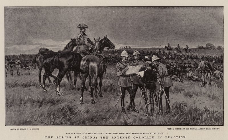 A szövetségesek Kínában, az Entente Cordiale a gyakorlatban alkotó: Percy F.S. Spence