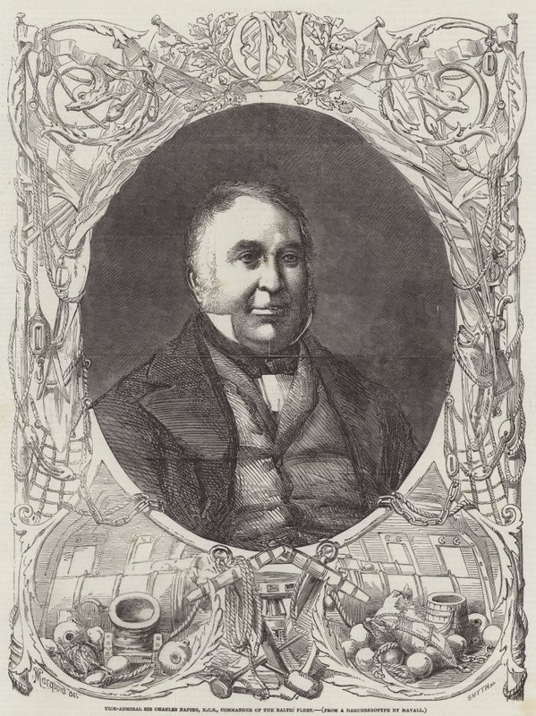 Sir Charles Napier admirális, KCB, a balti flotta parancsnoka alkotó: Percy Macquoid