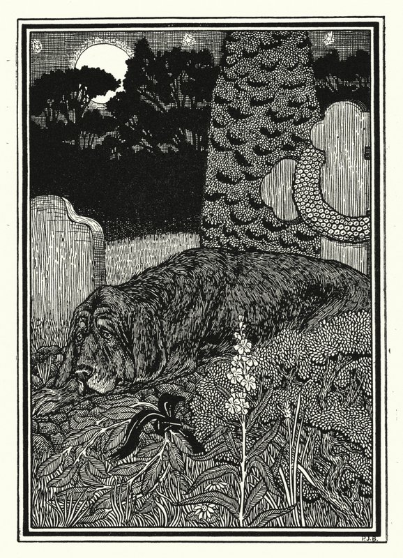 Montargis kutyája (litho) alkotó: Percy James Billinghurst