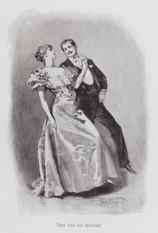 Tánc: The Pas de Quatre (litho) alkotó: Percy Macquoid