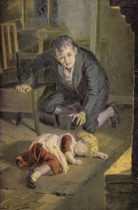 Illusztráció Silas Marnerhez, George Eliot (színes litó) alkotó: Percy Tarrant