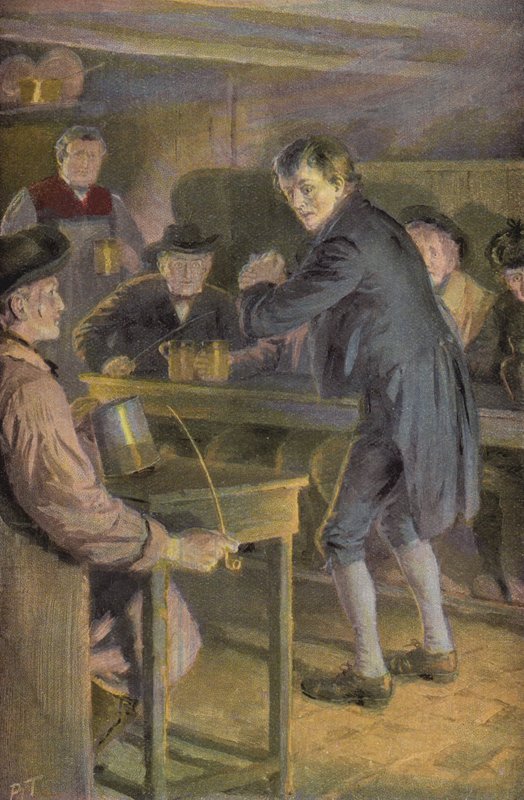 Illusztráció Silas Marnerhez, George Eliot (színes litó) alkotó: Percy Tarrant