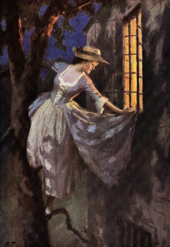 Illusztráció a Wuthering Heightshez, Emily Bronte (színes litó) alkotó: Percy Tarrant