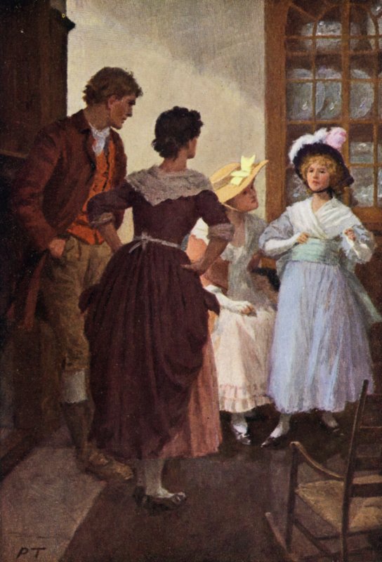 Illusztráció a Wuthering Heightshez, Emily Bronte (színes litó) alkotó: Percy Tarrant