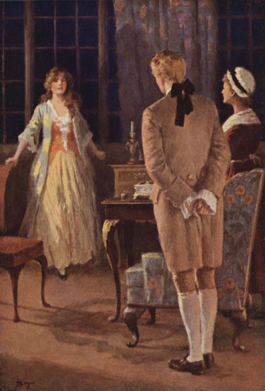 Illusztráció a Wuthering Heightshez, Emily Bronte (színes litó) alkotó: Percy Tarrant