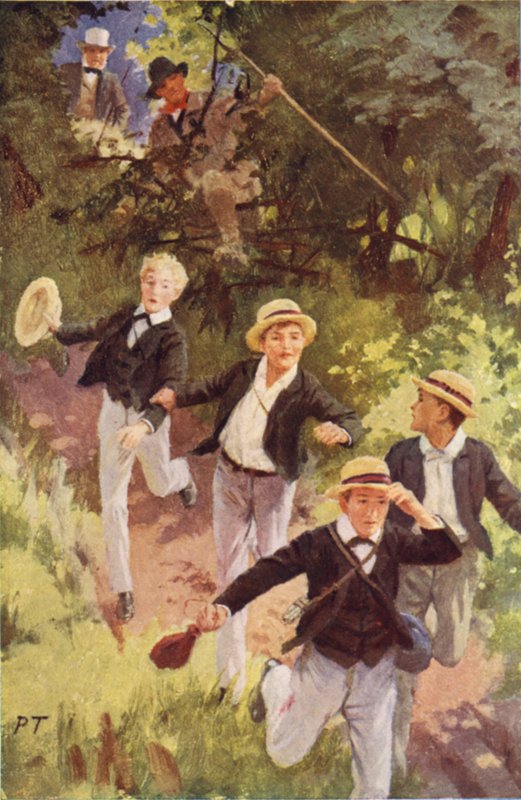 Az üldözők borzalmasan nyernek rajtuk (színes litó) alkotó: Percy Tarrant