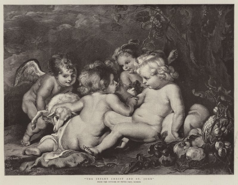 A csecsemő Krisztus és Szent János alkotó: Peter Paul Rubens