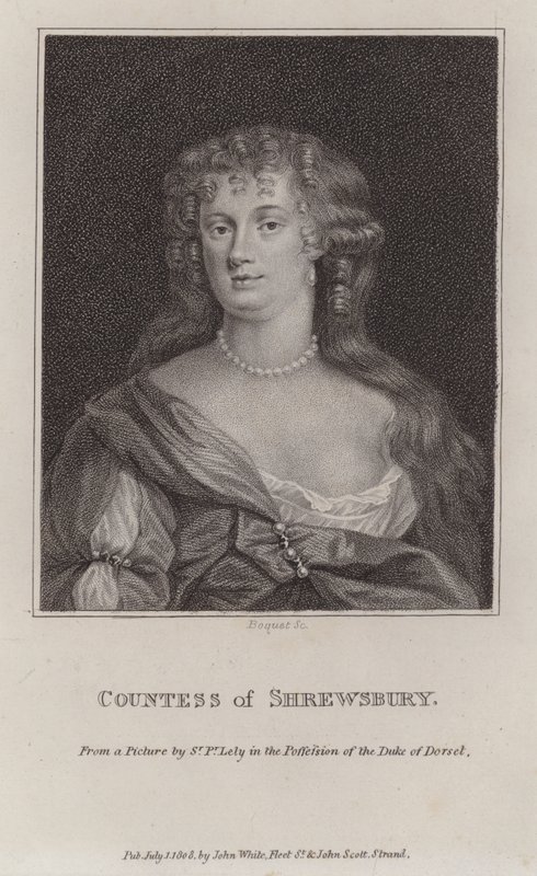 Anna Maria Talbot, Shrewsbury grófnője (metszet) alkotó: Peter (after) Lely
