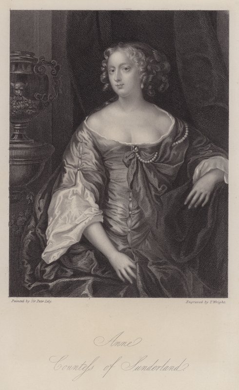 Anne Spencer, Sunderland 3. grófnője (metszet) alkotó: Peter (after) Lely