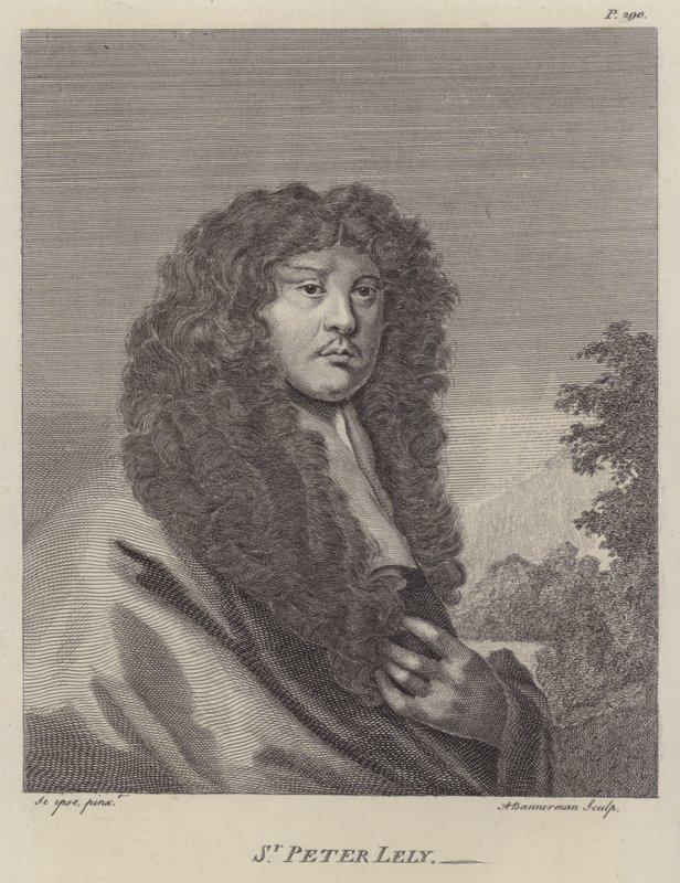 Sir Peter Lely, angol művész (metszet) alkotó: Peter (after) Lely