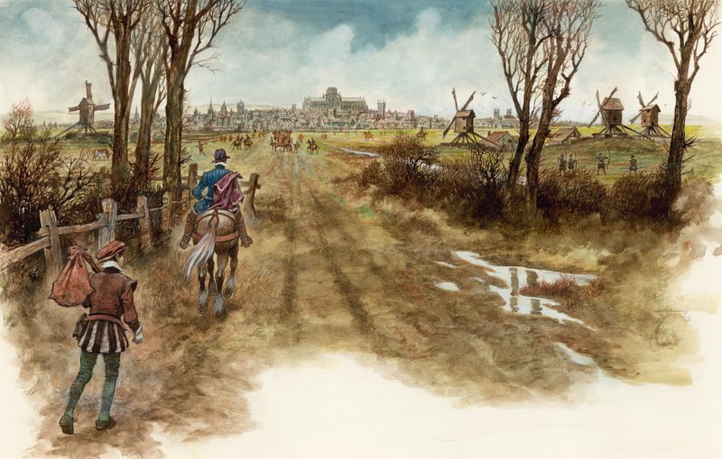 Dick Whittington megérkezik Londonba alkotó: Peter Jackson