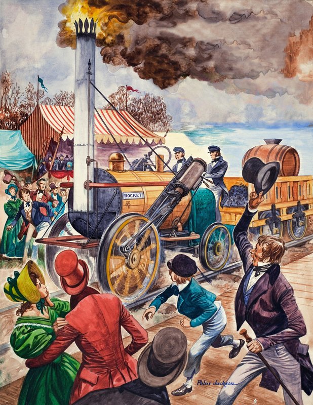 George Stephenson és a rakéta alkotó: Peter Jackson