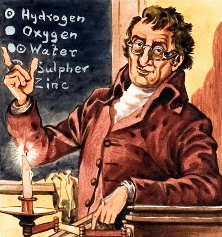 John Dalton, a kémiai atomelmélet megalapítója alkotó: Peter Jackson