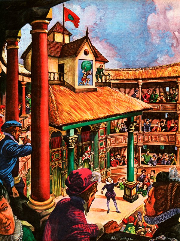 Shakespeare fellép a Globe Színházban alkotó: Peter Jackson