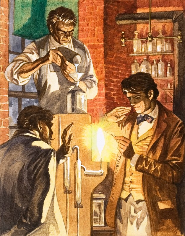 Thomas Edison és Joseph Swan létrehozzák az elektromos fényt alkotó: Peter Jackson
