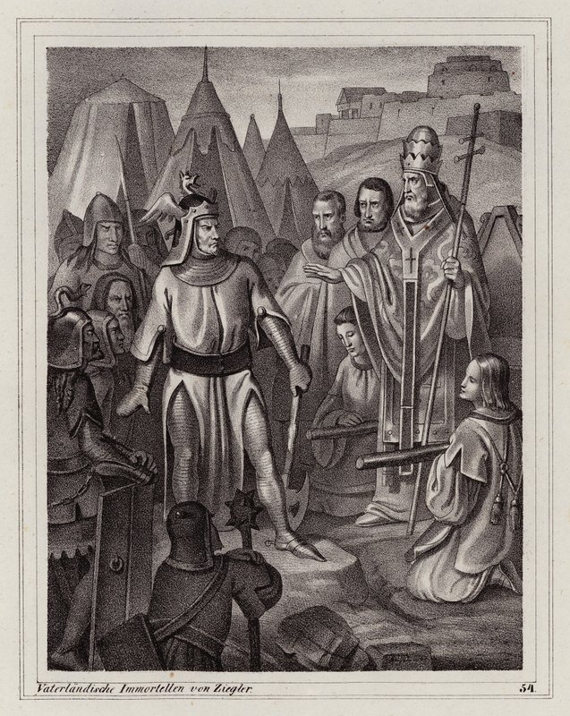 Velence alapítása, 5. század (metszet) alkotó: Peter Johann Nepomuk Geiger