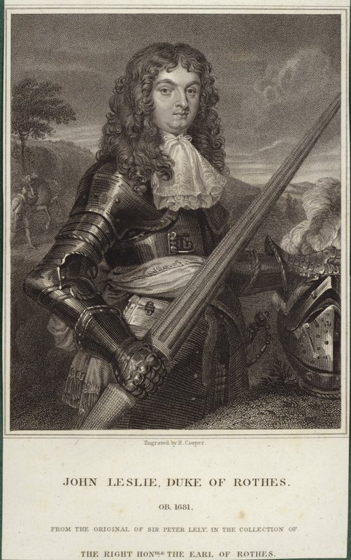 John Leslie, Rothes hercegének portréja alkotó: Peter Lely