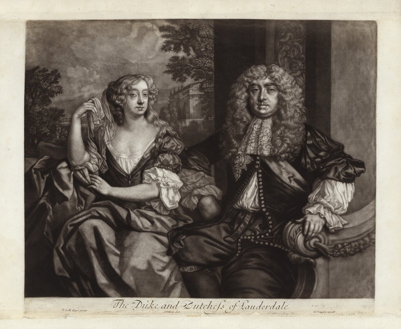 Lauderdale hercegének és hercegnőjének portréja alkotó: Peter Lely