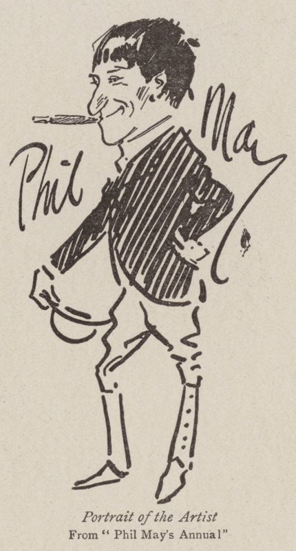 A művész portréja alkotó: Phil May