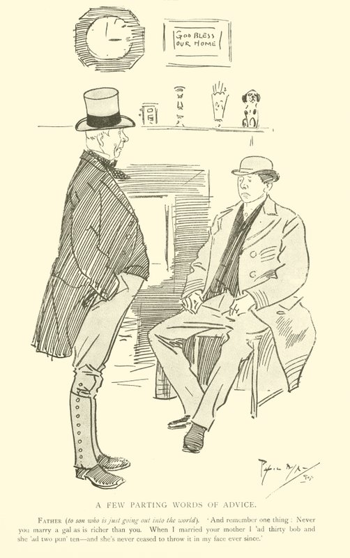 Phil May rajzfilmje az 1890-es évekből (litho) alkotó: Phil May