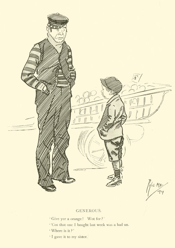 Phil May rajzfilmje az 1890-es évekből (litho) alkotó: Phil May