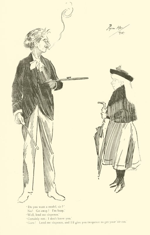 Phil May rajzfilmje az 1890-es évekből (litho) alkotó: Phil May
