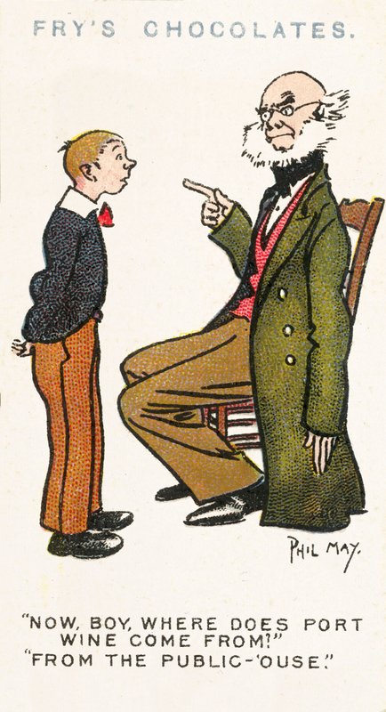 Phil May vázlat (színes litográfia) alkotó: Phil May