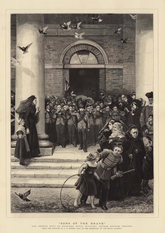 Sons of the Brave, The Orphan Boys of Soldiers, Royal Military Orphan Asylum, Chelsea alkotó: Philip Richard Morris