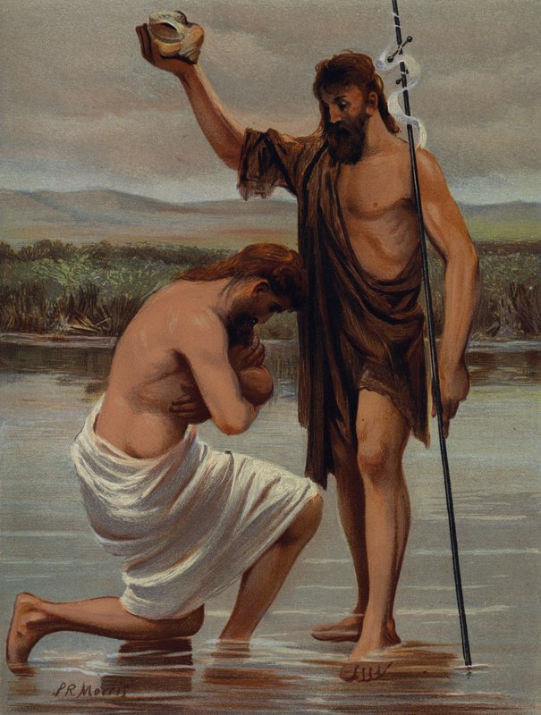 A keresztelés Jordániában alkotó: Philip Richard Morris