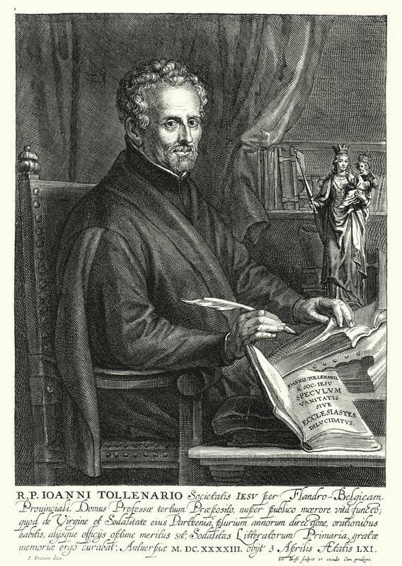 Jan de Toolenaere, flamand jezsuita (metszet) alkotó: Philip (after) Fruytiers