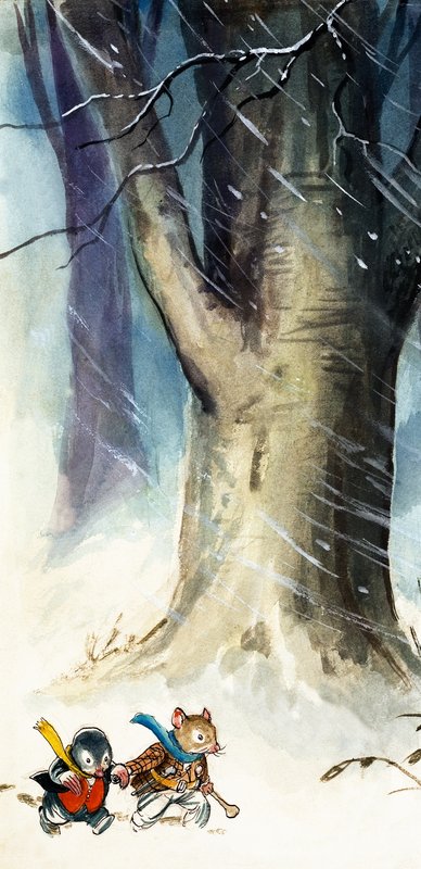 Ratty és Vakond (gouache, papír) alkotó: Philip Mendoza