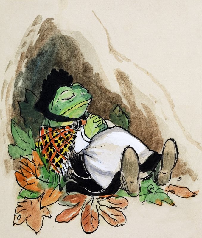 Toad of Toad Hall (gouache, papír) alkotó: Philip Mendoza