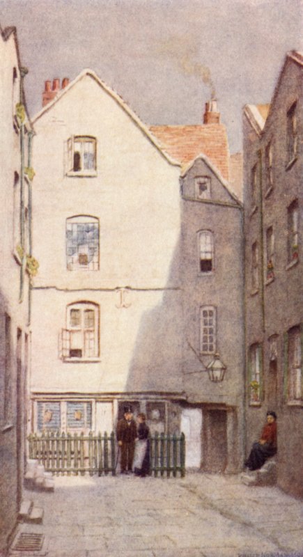 A Green Dragon Tavern háta, St Andrews Hill, 1890 alkotó: Philip Norman