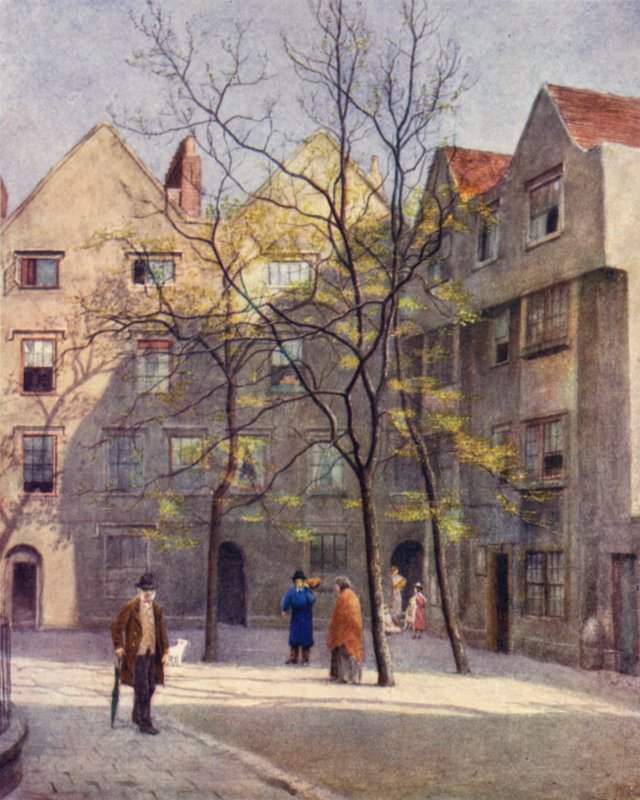 A Barnards Inn része, Holborn, 1886 alkotó: Philip Norman