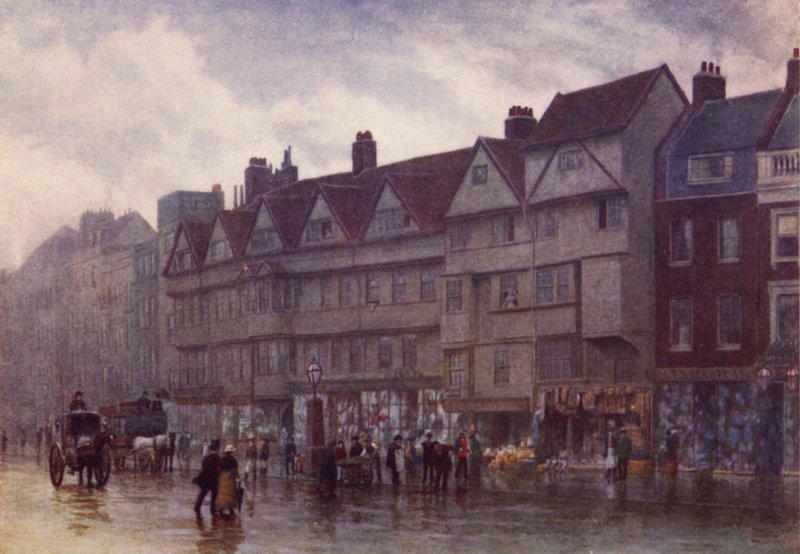 Staple Inn, Holborn, 1884 alkotó: Philip Norman