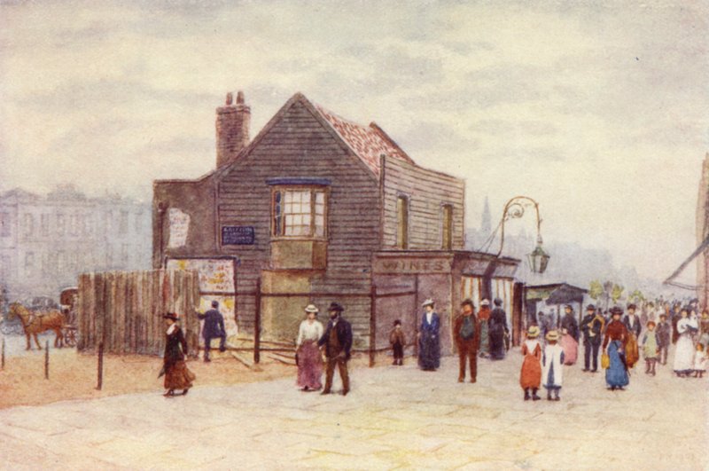 Vine Tavern, Mile End, nyugatra néz, 1903 alkotó: Philip Norman