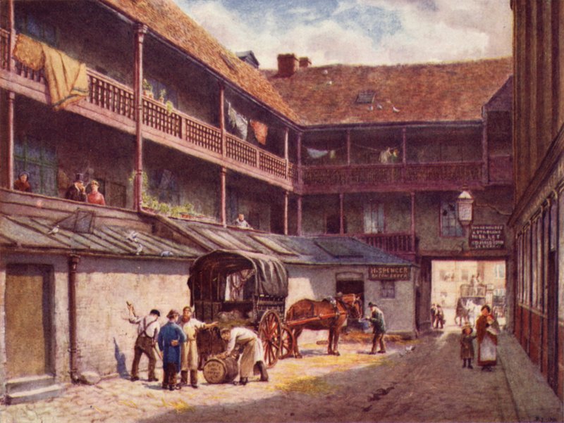 White Hart Inn, Southwark, 1884 alkotó: Philip Norman