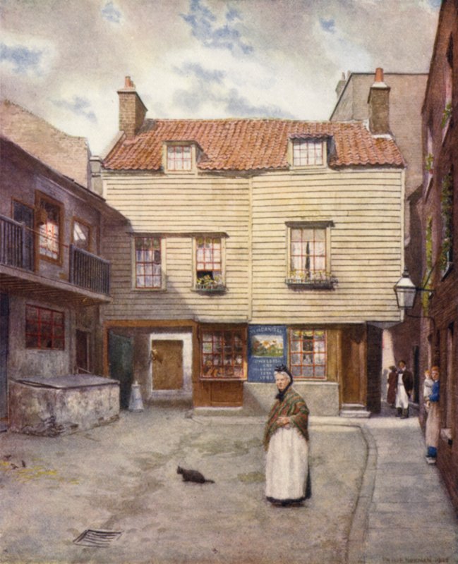 White Hart Yard, Brooke Street, Holborn, 1903 alkotó: Philip Norman