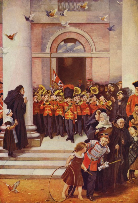 A bátrak fiai (színes litográfia) alkotó: Philip Richard (after) Morris