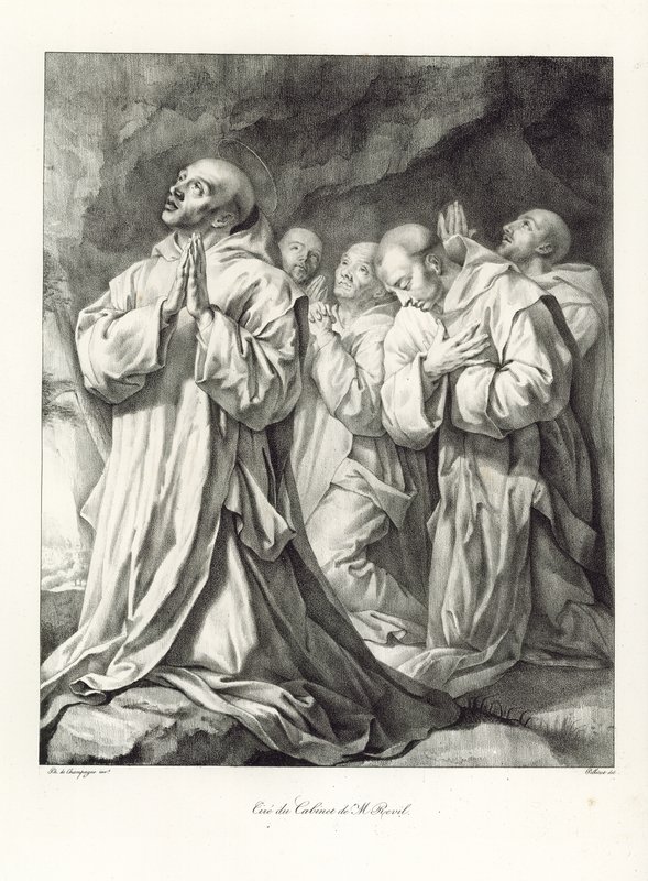 Részlet a Szent Brúnó látomásából alkotó: Philippe de Champaigne