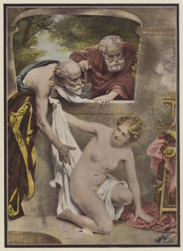 Susanna and the Elders (színes litó) alkotó: Philippe Felix Dupuis