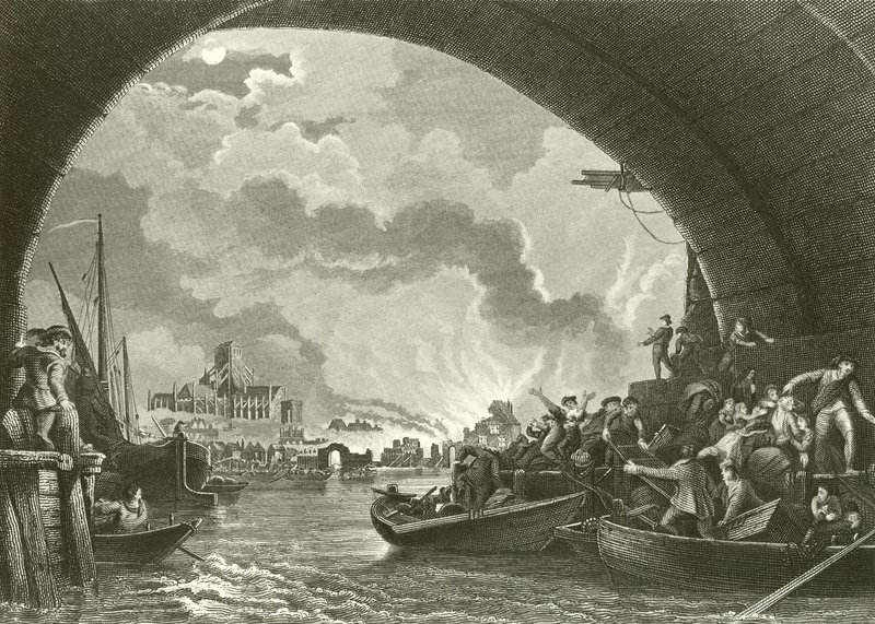 A londoni nagy tűzvész alkotó: Philippe Jacques de Loutherbourg