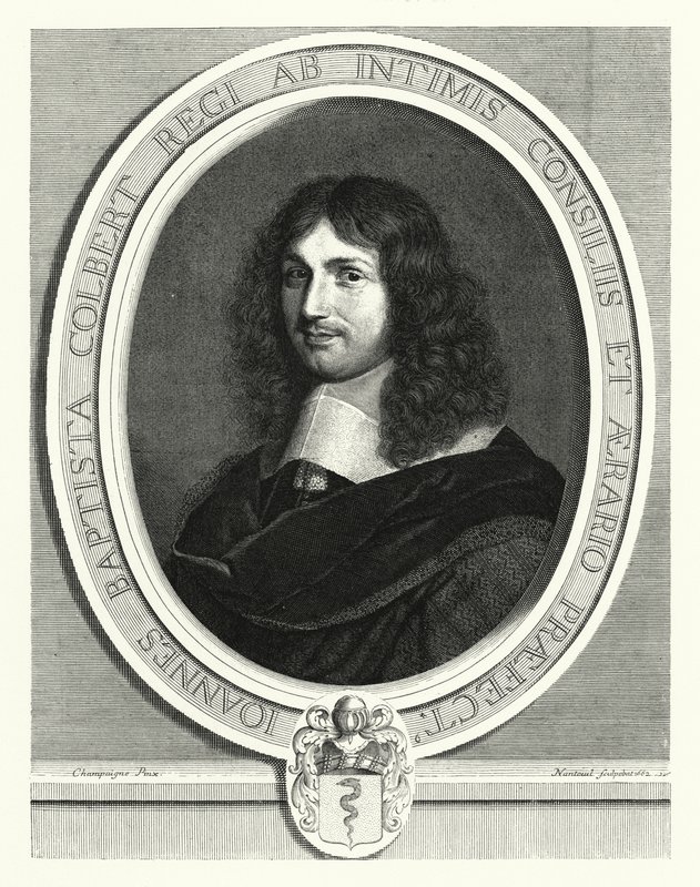 Jean-Baptiste Colbert, francia államférfi (metszet) alkotó: Philippe de (after) Champaigne