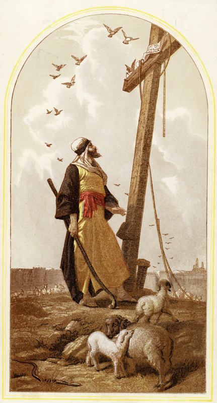A jeruzsálemi pásztor (chromolitho) alkotó: Phillip Richard Morris