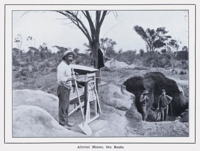 Alluvial Miners, Ora Banda (f/w fotó) alkotó: Photographer Australian