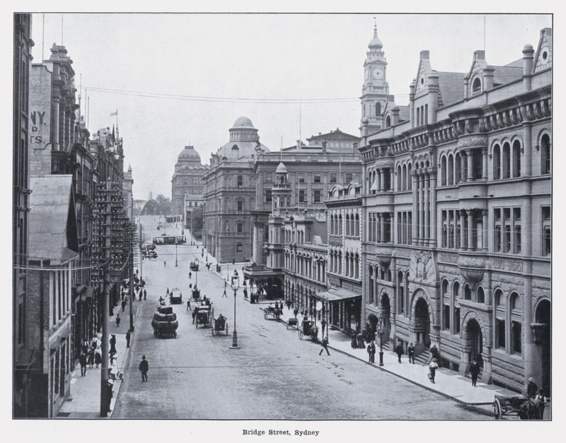 Bridge Street, Sydney (f/w fotó) alkotó: Photographer Australian
