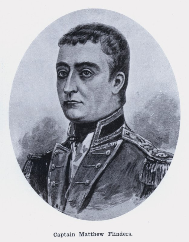 Matthew Flinders kapitány (fekete-fehér fotó) alkotó: Photographer Australian