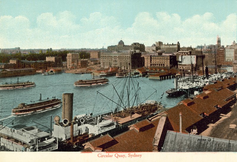 Circular Quay, Sydney (színes fotó) alkotó: Photographer Australian